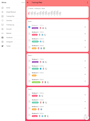 Screenshot of Swim Coach - Swimming Workouts