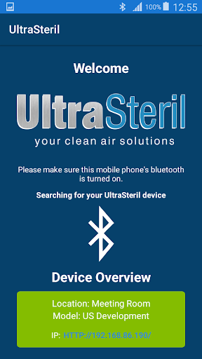 Android application UltraSteril screenshort