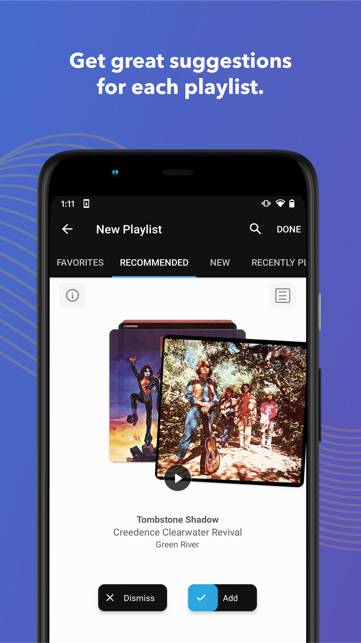 Android application Napster Music screenshort