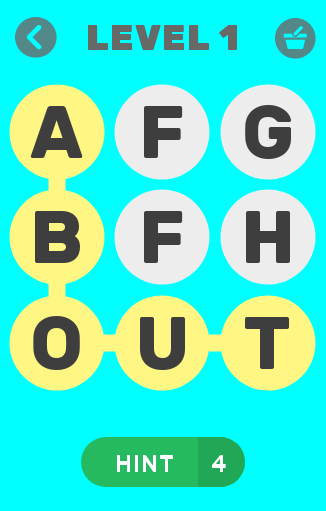 Find One Word Easy Screen 3