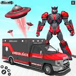 Cover Image of Descargar Robot de rescate de ambulancia voladora 1.21 APK
