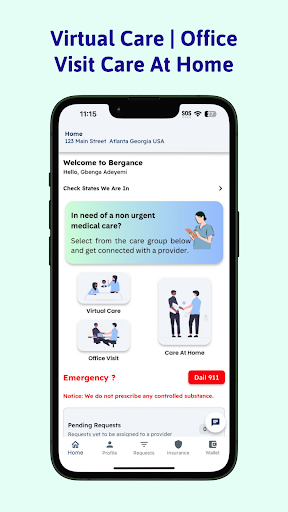 Android application Bergance screenshort