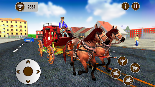 Captura de Pantalla 15 juego de taxi caballo volador android