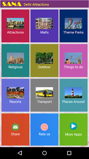 Android application Delhi Attractions screenshort