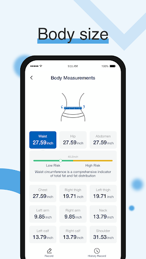 Screenshot of Fit Profile-GE Authorized App