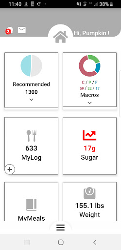 Android application DietDawg screenshort