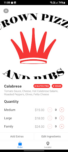 Crown Pizza and Ribs Screen 2
