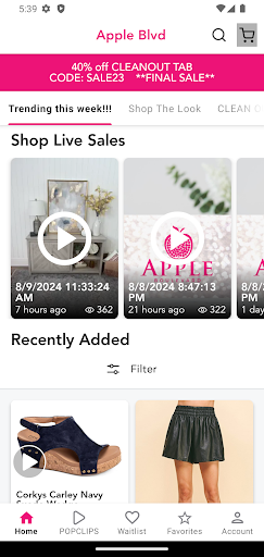Android application Apple Blvd screenshort