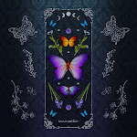Cover Image of Скачать Dark Frame Butterfly-Wallpaper  APK