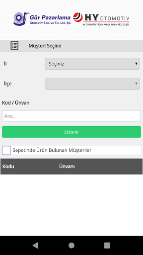 Gür Pazarlama B2B Screen 3