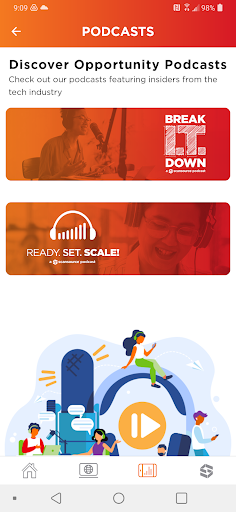 Android application Discover Opportunity screenshort