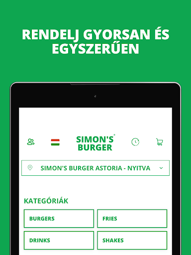 Simons Burger Screen 3