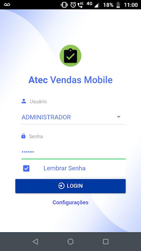 Android application Atec Vendas Mobile screenshort