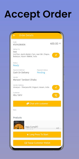 BuyEat- Delivery Partner App Screen 2