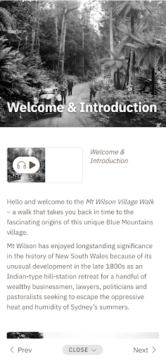 Mt Wilson Village Walk Screen 3