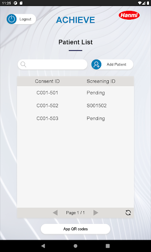 ACHIEVE Site App Screen 2