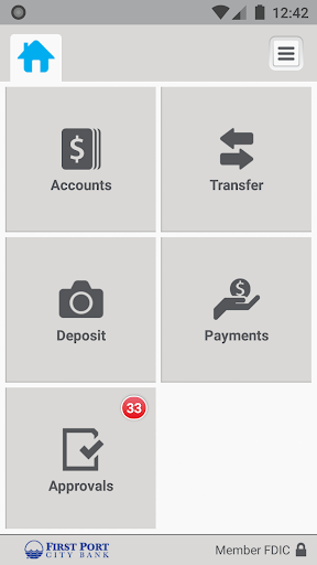 First Port City Bank Business Screen 3
