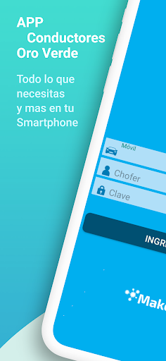 Android application Conductores - Oro Verde screenshort