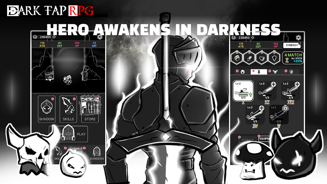 Dark Tap RPG 1.0.4 APK + Мод (Unlimited money) за Android