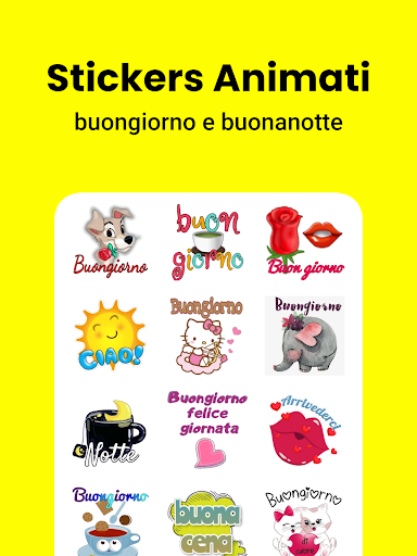 Stickers buongiorno buonanotte Screen 2