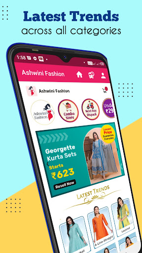 Android application Women Fashion Online Shopping screenshort