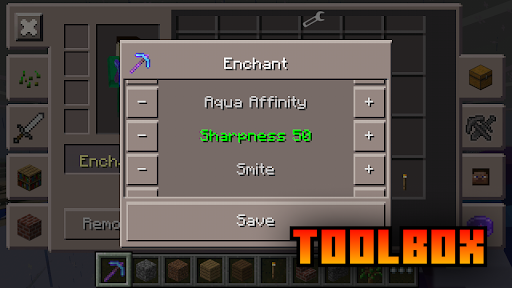 Toolbox mod for Minecraft PE Screen 3