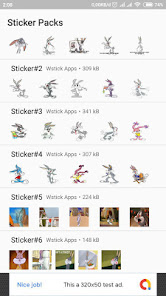 Captura 1 Stickers Bunny Diciendo no Par android