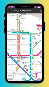 Mapa do Metro de Lisboa 2023
