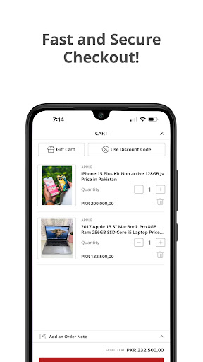 Screenshot of ZRBAZZAR Online Shopping App