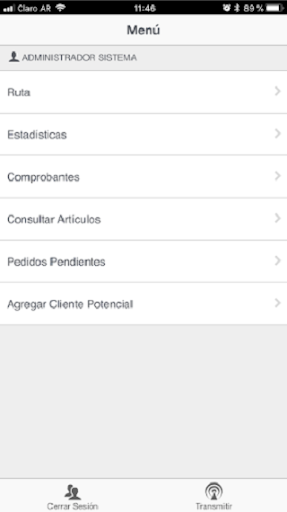 Android application Flexxus Go! screenshort