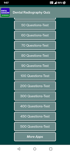 Dental Radiography Quiz Screen 2