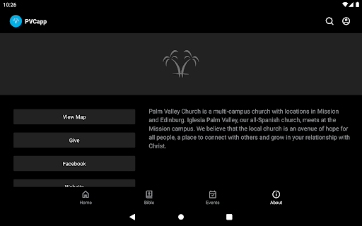 Screenshot of Palm Valley Church - Texas