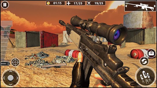 رماية قناص الصحراء – ألعاب الرماية المجانية: FPS 4