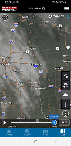 Screenshot of WEAU 13 First Alert Weather