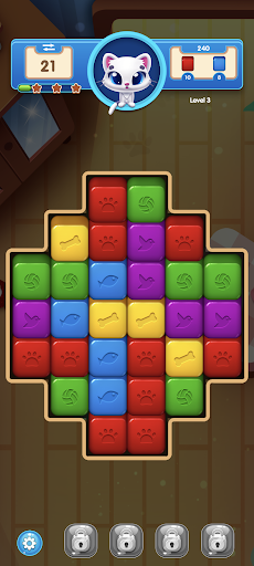 Android application Cats Boxes 3D Match&Crush screenshort