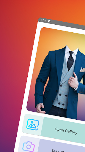 Android application Men Suit CV Photo Editor screenshort