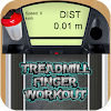 Treadmill finger workout icon