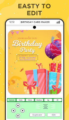 Birthday invitation card makerのおすすめ画像3