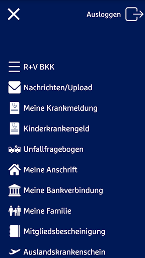 Meine R+V BKK Screen 3