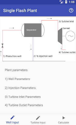Android application Single Flash Geothermal Power screenshort