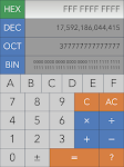 screenshot of Hex,Dec,Oct,Bin(Dev Calc)