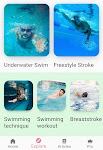 screenshot of Swimming Lessons: Workout Plan