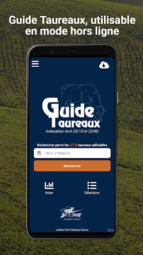 Android application Guide Taureaux screenshort
