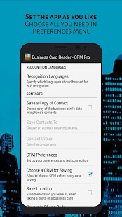 Business Card Reader - CRM Pro Screenshot