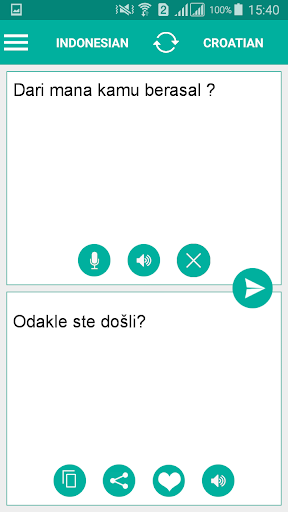 Croatian Indonesian Translator Screen 2