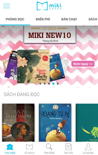 Android application Miki Ebook - Kho sách truyện screenshort