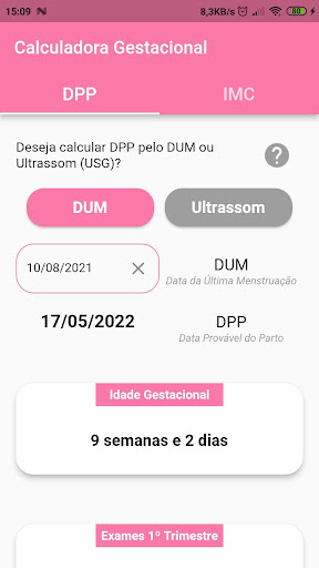 Calculadora Gestacional screenshot for Android
