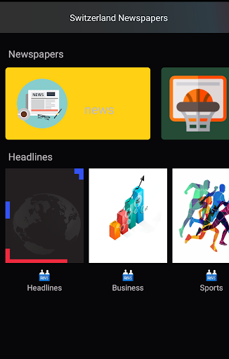 Android application Switzerland Newspapers screenshort
