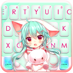 Cover Image of Baixar Tema de teclado Cat Girl 1.0 APK