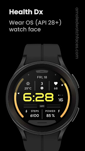 Android application Health Dx: Watch face screenshort